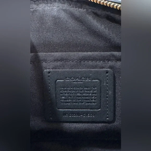 Coach Jes Quilted Crossbody, Black with gold hardware - Picture 7 of 11